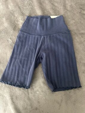 NWT Offline by Aerie Ribbed High-Waist OG Bike Shorts - Navy
